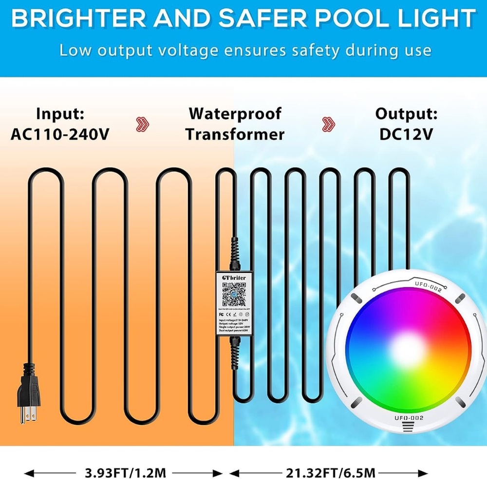 🌈 GT Briter LED Pool Light - Picture 5 of 8
